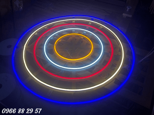 Đèn hào quang tượng phật Neon Sign 5 vòng