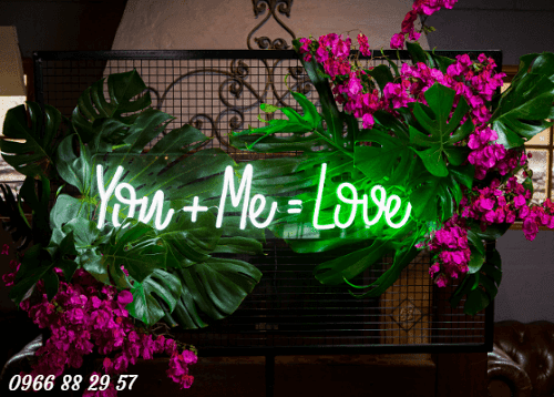Đèn uốn Neon Sign cho Backdrop đám cưới đẹp
