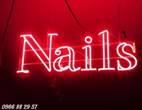 Mẫu chữ Neon Sign cho tiệm Nails đẹp