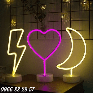 Hình trái tim Neon Sign nghệ thuật siêu đẹp