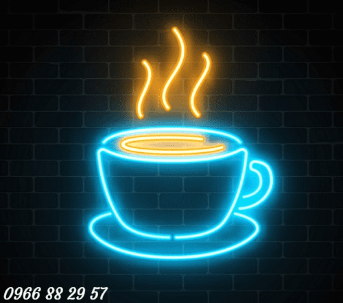 Hình ly cafe, sinh tố, trà sữa đèn Neon Sign