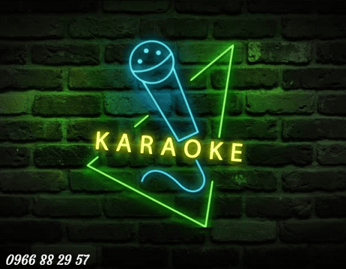 Bảng hiệu cho quán Karaoke Neon Sign đẹp