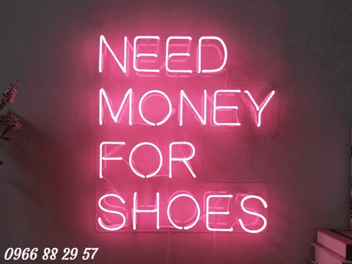 Mẫu chữ Neon Sign cho Shop giày dép đẹp