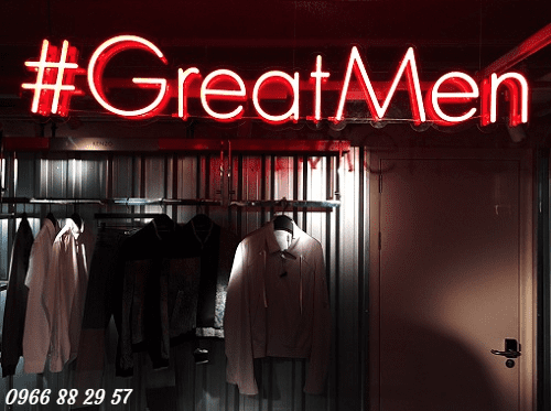 Mẫu chữ Neon Sign cho Shop quần áo đẹp