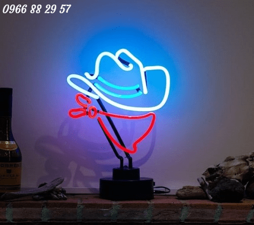 Đèn trang trí Shop mũ nón bằng Neon Sign đẹp