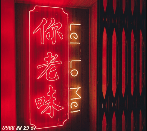 Uốn chữ Neon Sign Trung Quốc siêu đẹp